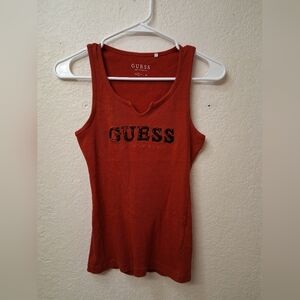 GUESS Women's Orange Tank Top